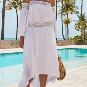 Swimsuits for All NWT Women’s Elle Off the Shoulder Dress Cover Up Sz 14-16